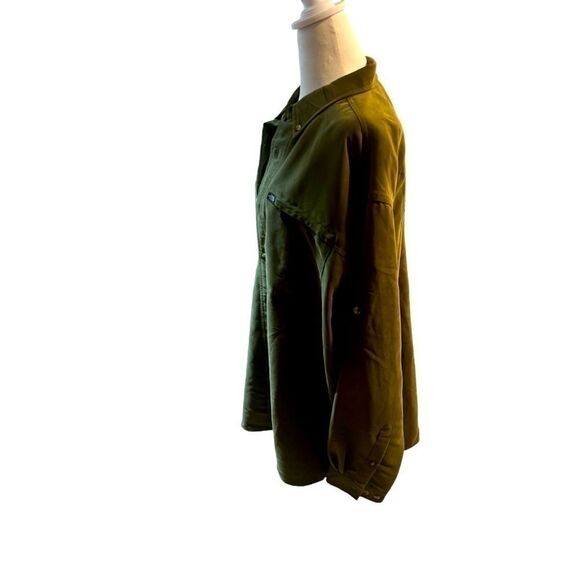 North face men green long sleeve button down shirt xl extra large - Picture 2 of 9